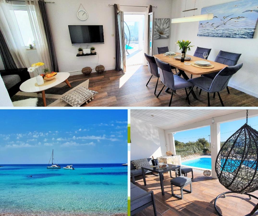 Anas Lagoon Holiday House With Pool At Azure Beach ドゥルヴェニック・マリ エクステリア 写真